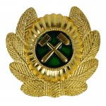 Soviétique De Russie De Chemin De Fer Troupes Épingle À Chapeau Badge