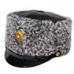 Karakul Leather Ushanka Hat
