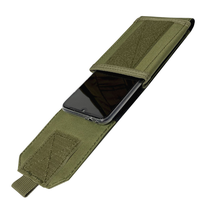 Tactical Phone Pouch for Smartphone Olive Molle