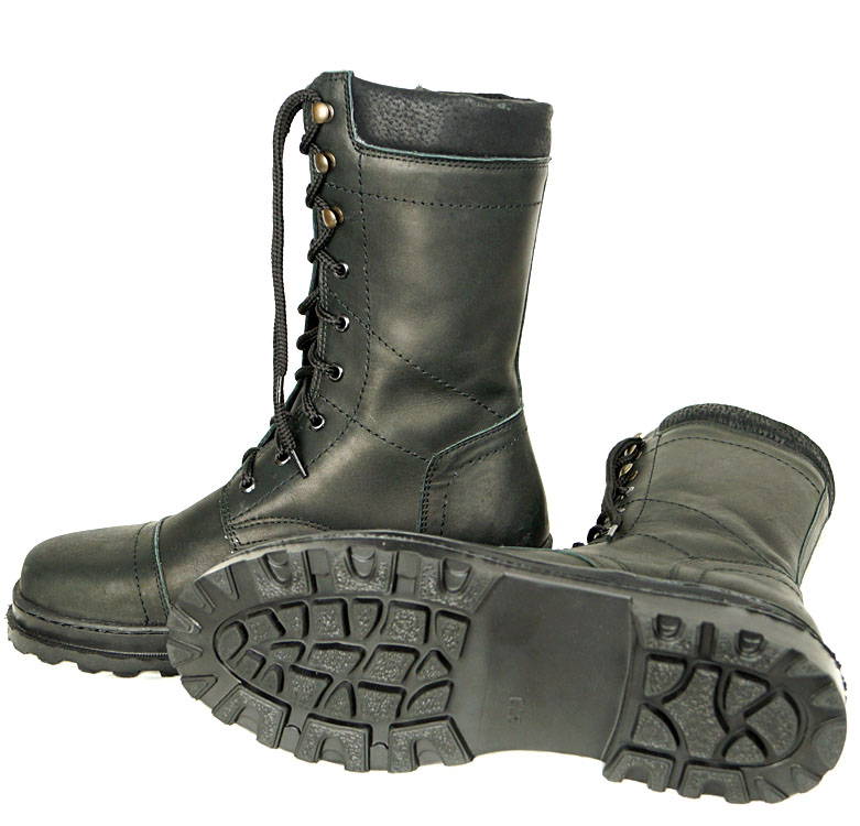 Russian army leather boots