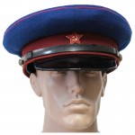 Chapéu de viseira de oficiais soviéticos do NKVD WW2