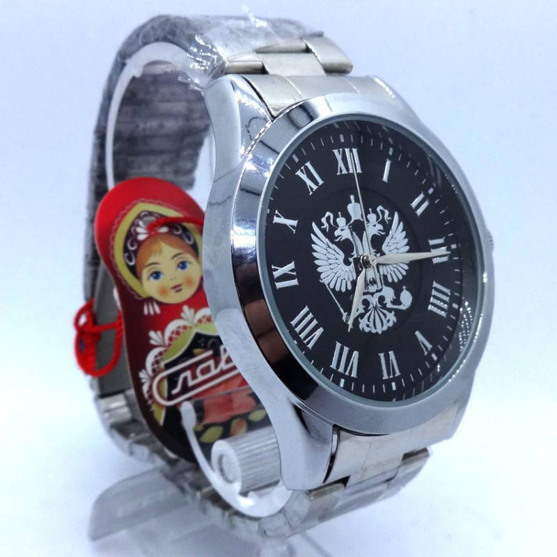 Russian Quartz Wrist Watch Slava Double Eagle