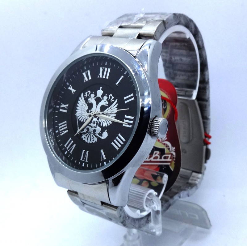 Russian Quartz Wrist Watch Slava Double Eagle