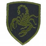 Russian Spetsnaz Scorpion Patch Olive Embroidered