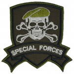 Special Forces Patch Gestickt Totenkopf