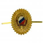 Distintivo de distintivo de chapéu policial russo de DVD