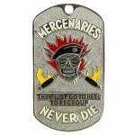 Placa de identificación militar de mercenarios