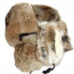 Cappello di pelliccia di coniglio Ushanka