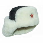 Ushanka White Tsigeyka Warm Hat