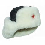 Cappello caldo Ushanka Tsigeyka bianco