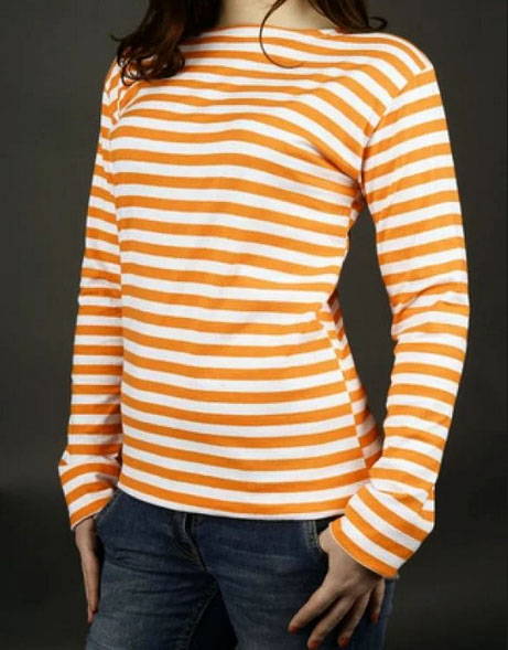 Telnyashka Orange Striped Shirt