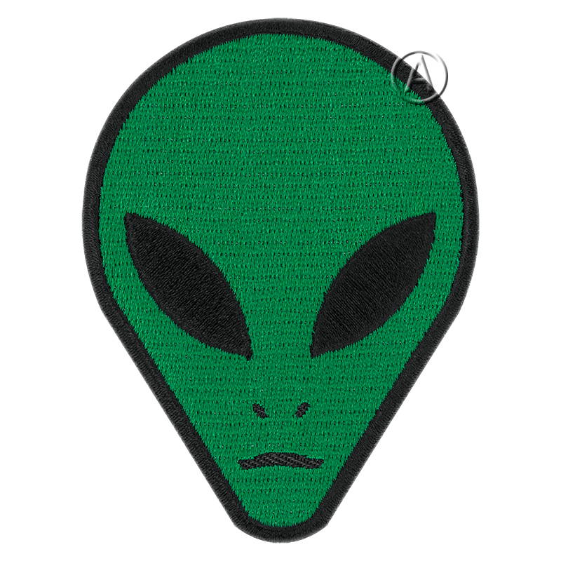 green alien patch