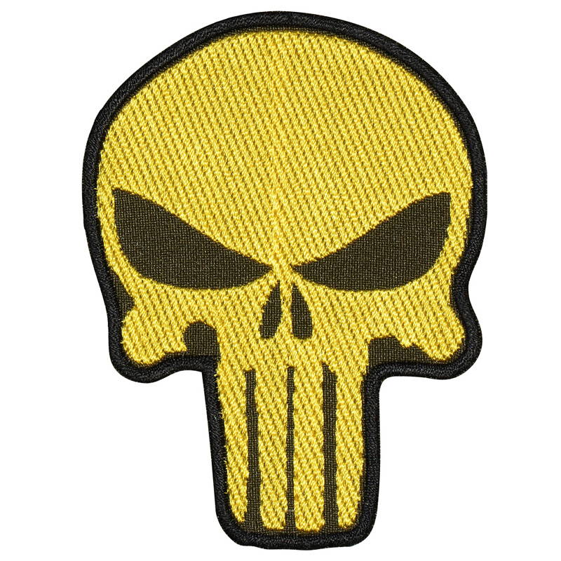 Reflective Punisher Skull Toppa Motociclista Termoadesiva Titan One Europe 