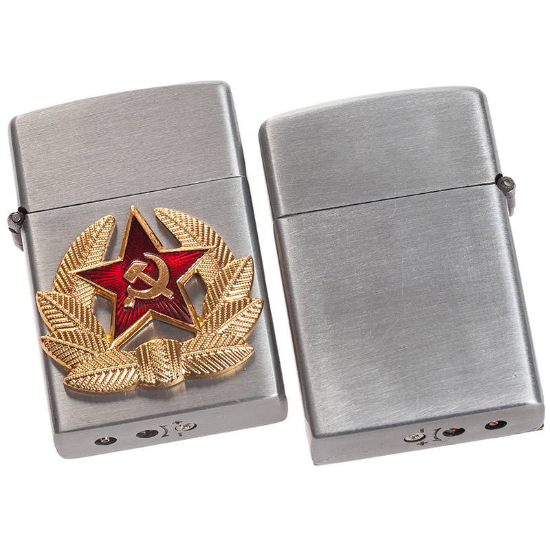 zippo lighter with soviet emblem