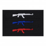 Patch bandiera tricolore AK 47