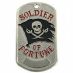 Soldado da Fortuna com Dog Tag