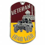 Placa Perro Ejército de Veteranos de Irak