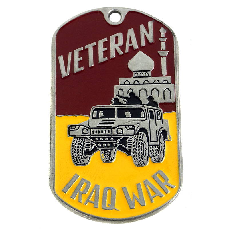 Iraq war veteran dog tag