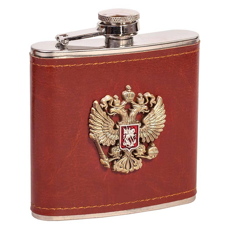 russian eagle gift flask