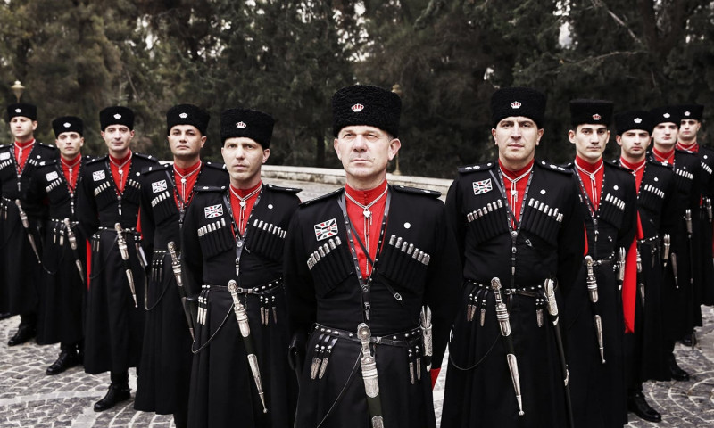 Caucasian Сoat Mens Dress