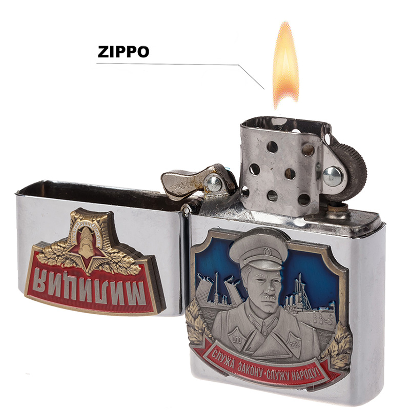 zippo lighter police