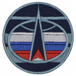 Forças espaciais russas assinam patch bordado