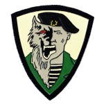 Russische Militär Armee Spetsnaz Patch - Werwolf-schwarzes Barett