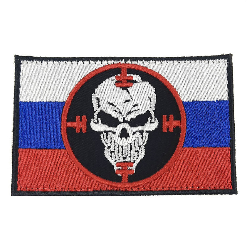 Russian Flag Patch PMC Wagner Skull