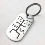 Porte-clés orthodoxe russe IC XC NIKA Name Tag