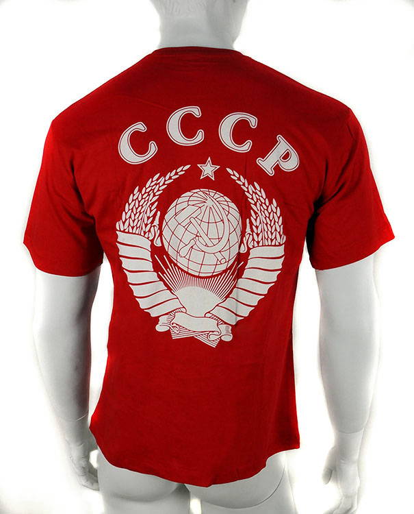 Soviet USSR Crest Tshirt Red