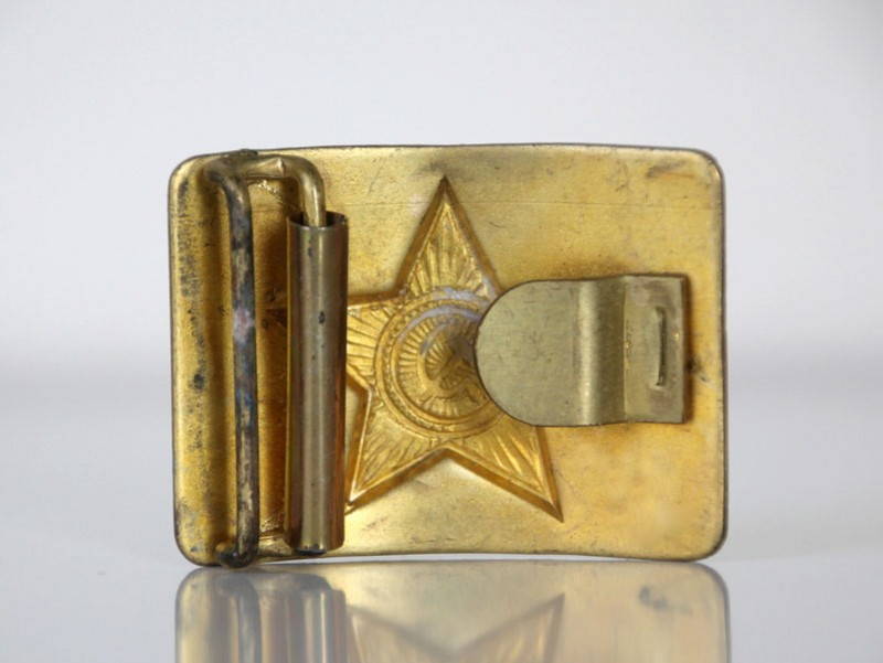 Soviet Red Army Soldier Brass Belt Buckle Star