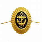 Russian Military Navy Officer Anchor Hat Badge