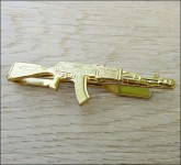 Emblema de suporte de clipe de gravata Ak-47 Ak47 russo soviético