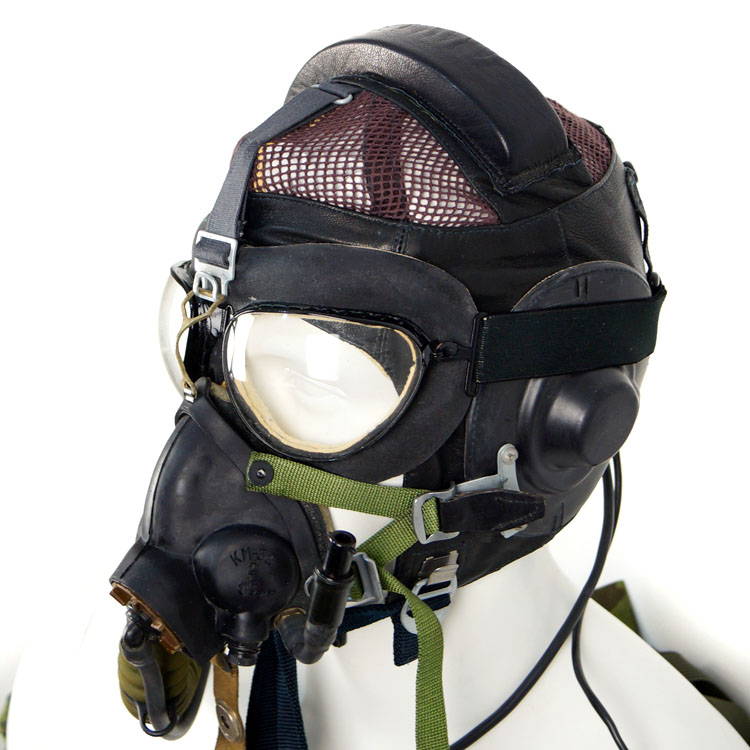 Pilot Flight Leather Helmet