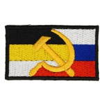 Emblema de manga com bandeira imperial soviética