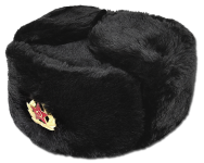 Chapéu Ushanka Preto