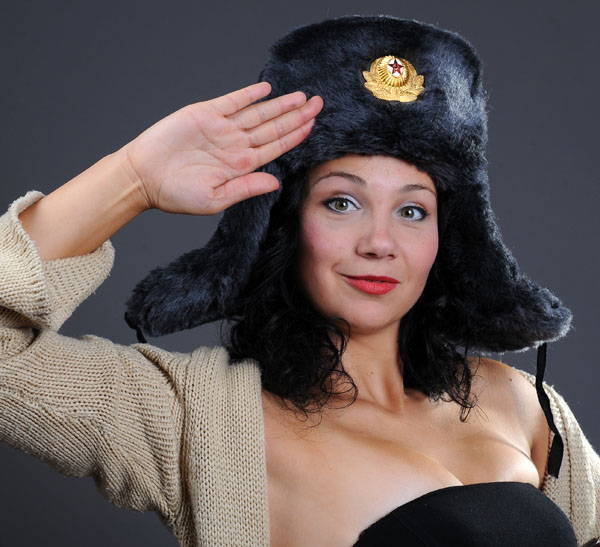 Ushanka Russian Winter Warm Classic Fur Hat Gray
