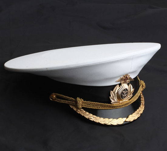 navy peaked cap