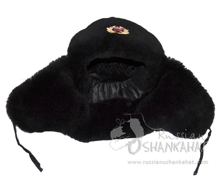 ushanka hat with ear flaps