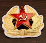 Russomilitare: Sowjetischen Armee Kommunistische Abzeichen Hammer & Sichel, Rote Sterne-Parade mit Seil