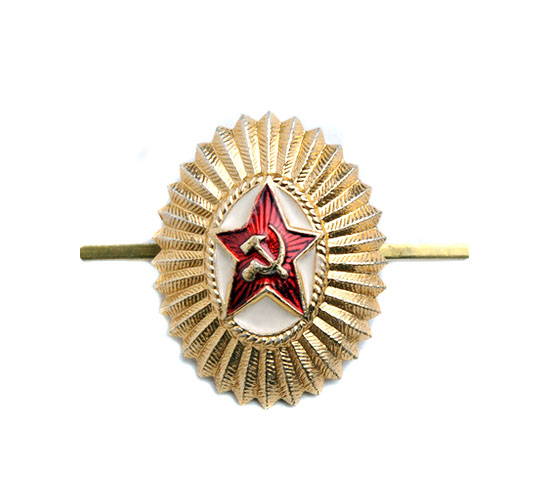 soviet army red star hat badge
