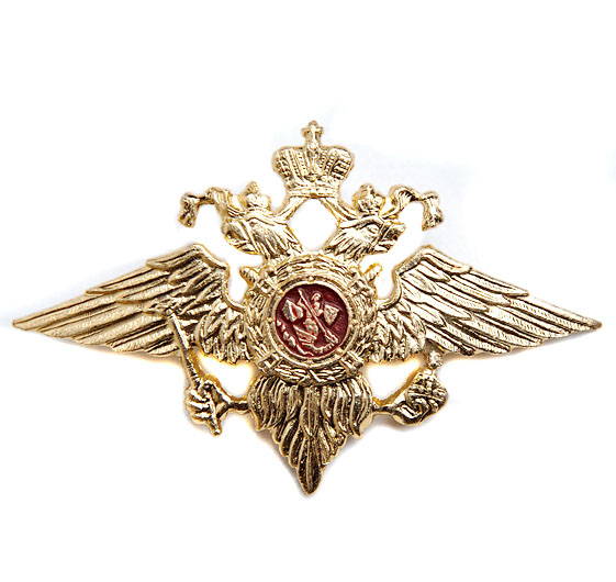 russian crest hat badge