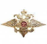 Insigne de chapeau des troupes du ministère russe de l'Intérieur