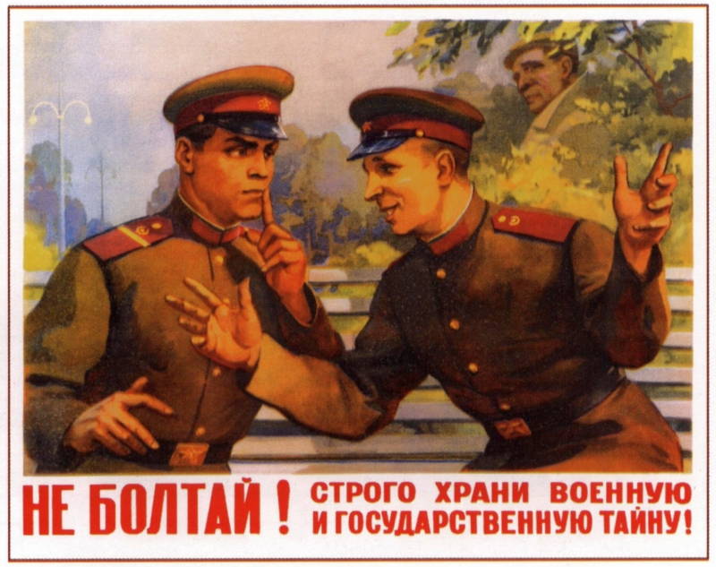 don't chatter soviet poster