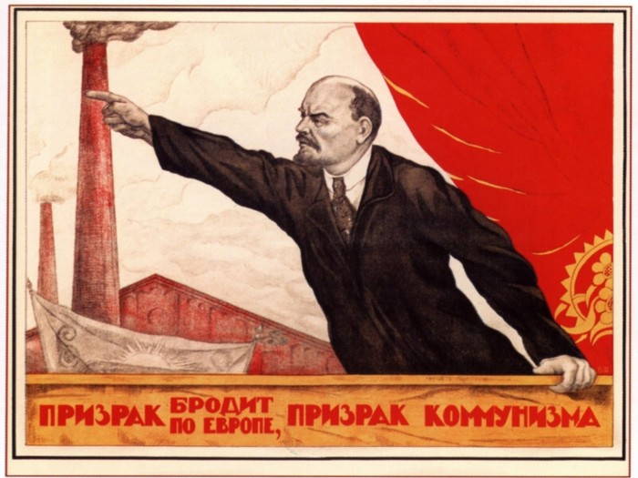 lenin communism poster