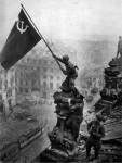 Fahne über Dem Reichstag Ww2 Poster