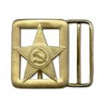 Soviet Army Soldier Belt Buckle Red Star Communist Hammer And Sickle Russian Military