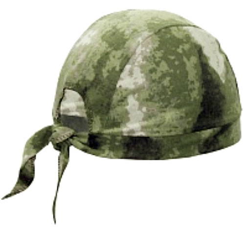 Russian Military Bandana Hat Atacs Moh Camo Pattern Skull Cap With Ties